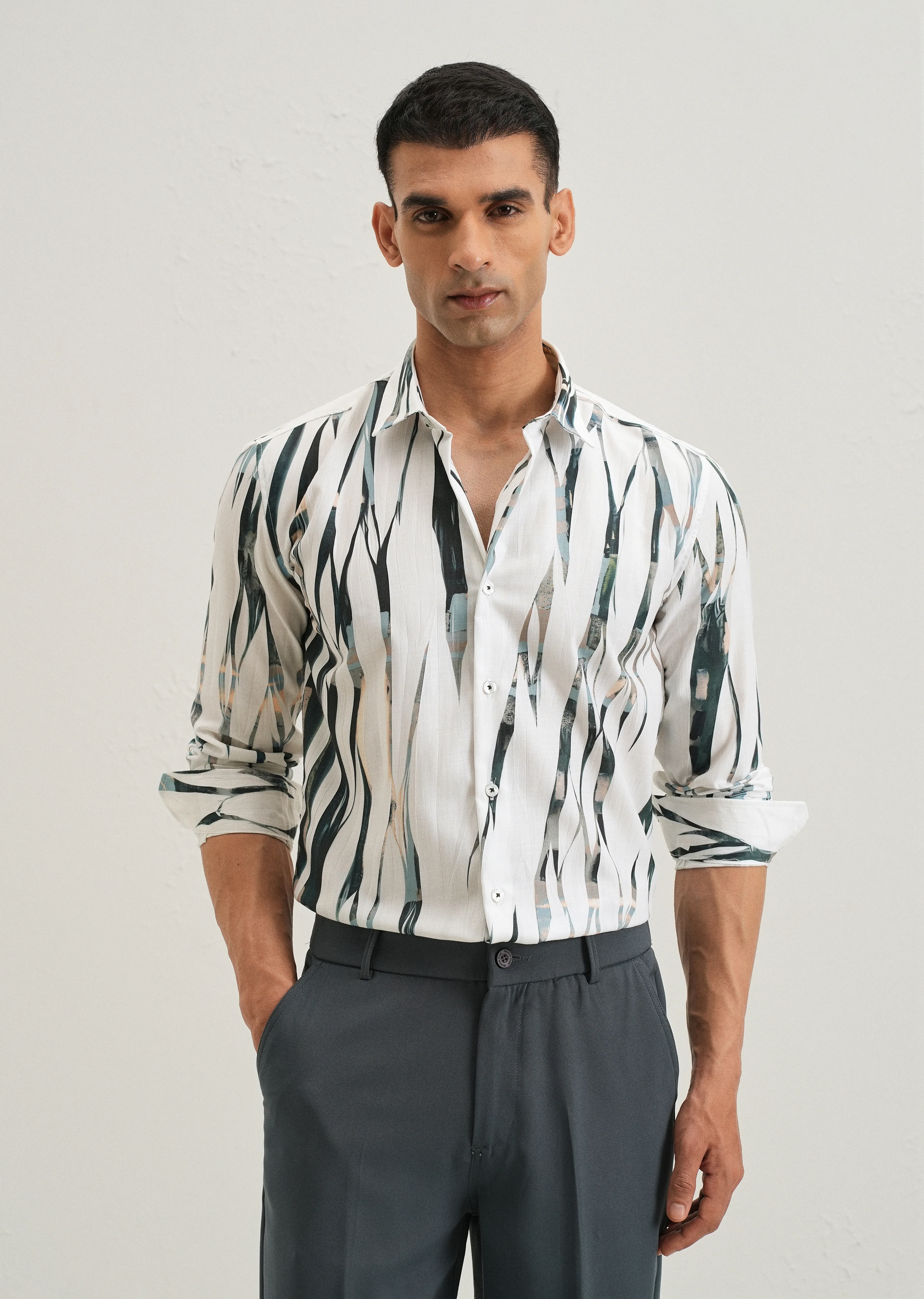 Abstract Green Shirt