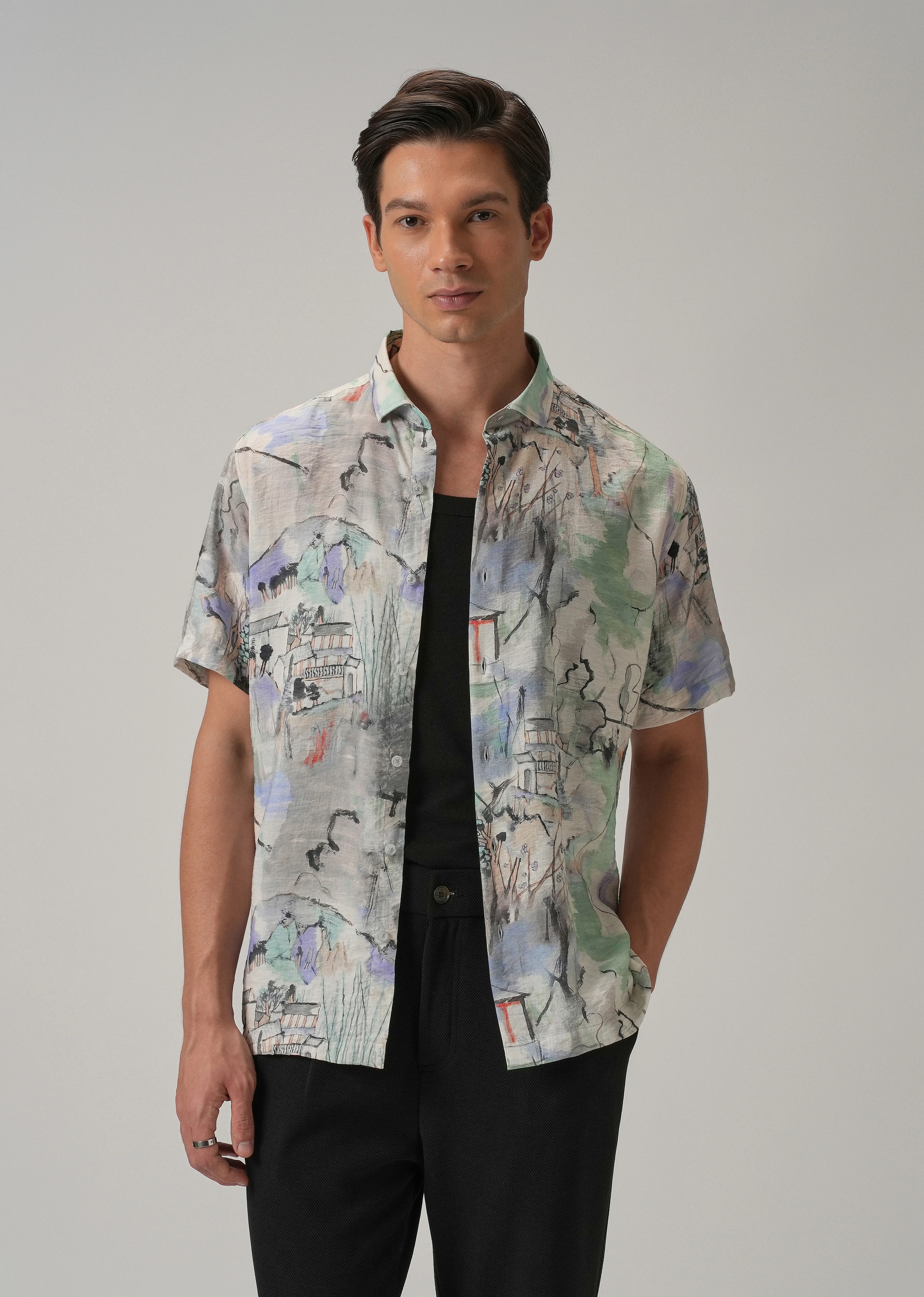 Alpine Aura Printed Shirt
