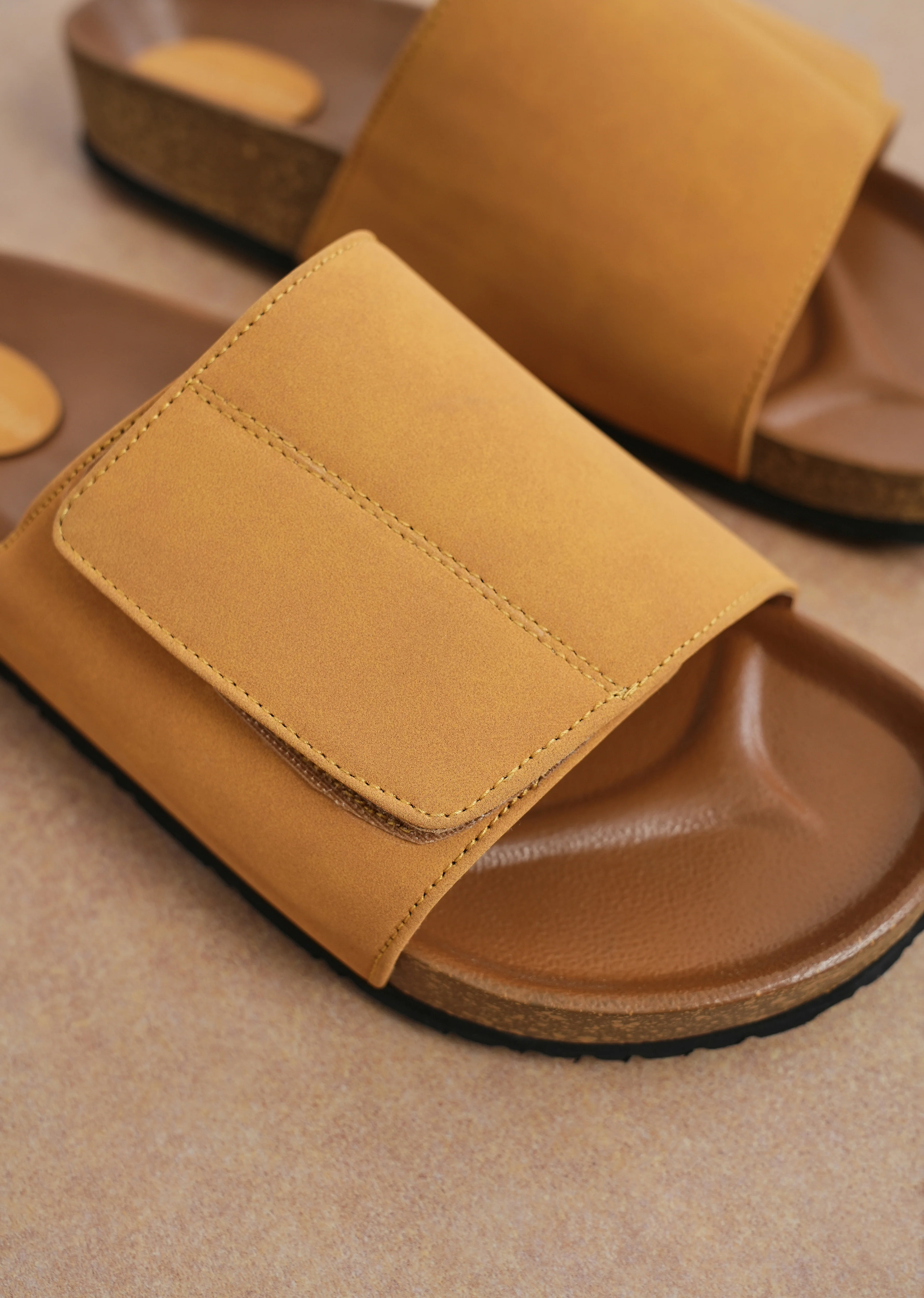 Classic Ochre Slide Sandals - Image 7