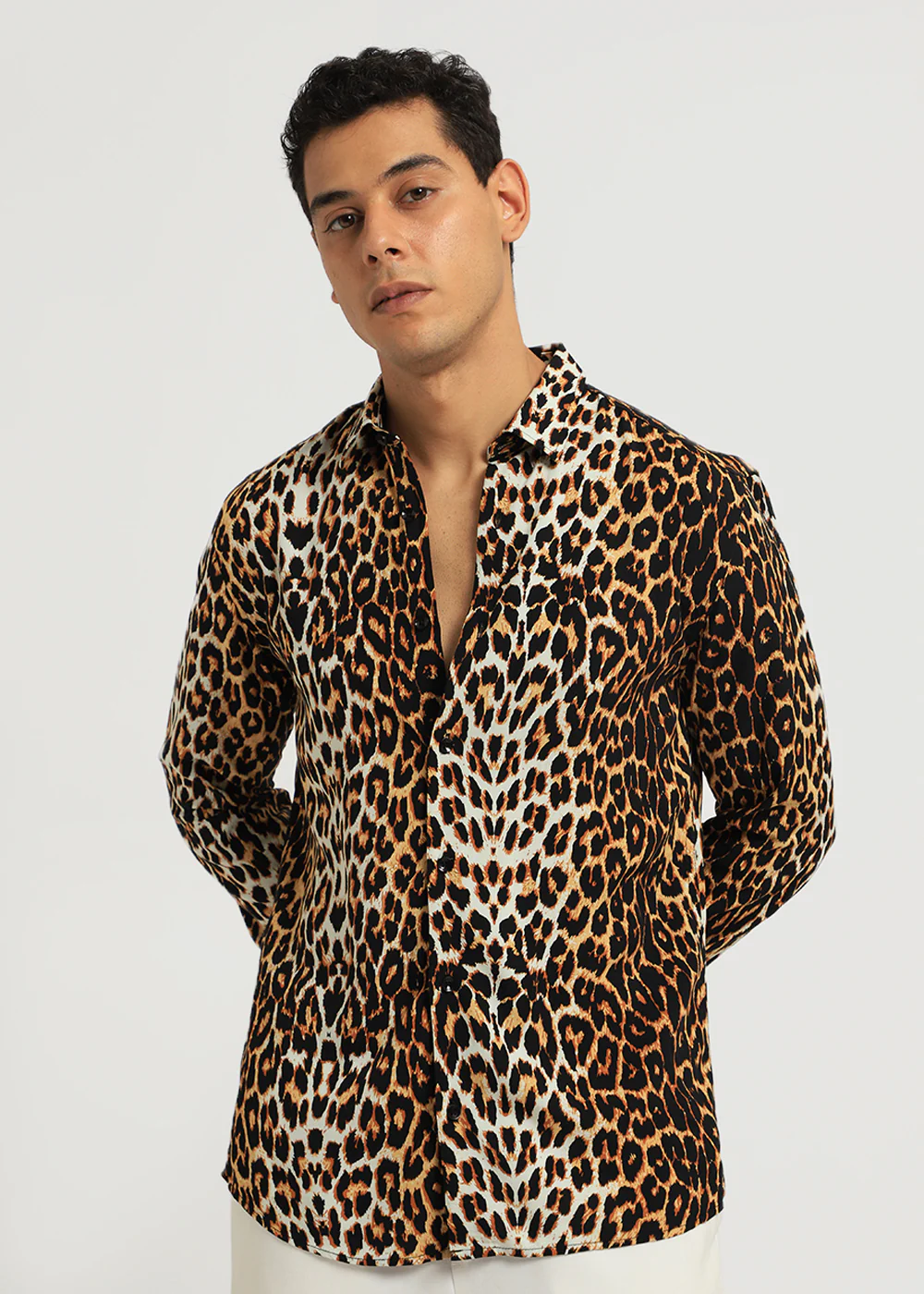 Leopard Print Full sleeve shirt - Image 3
