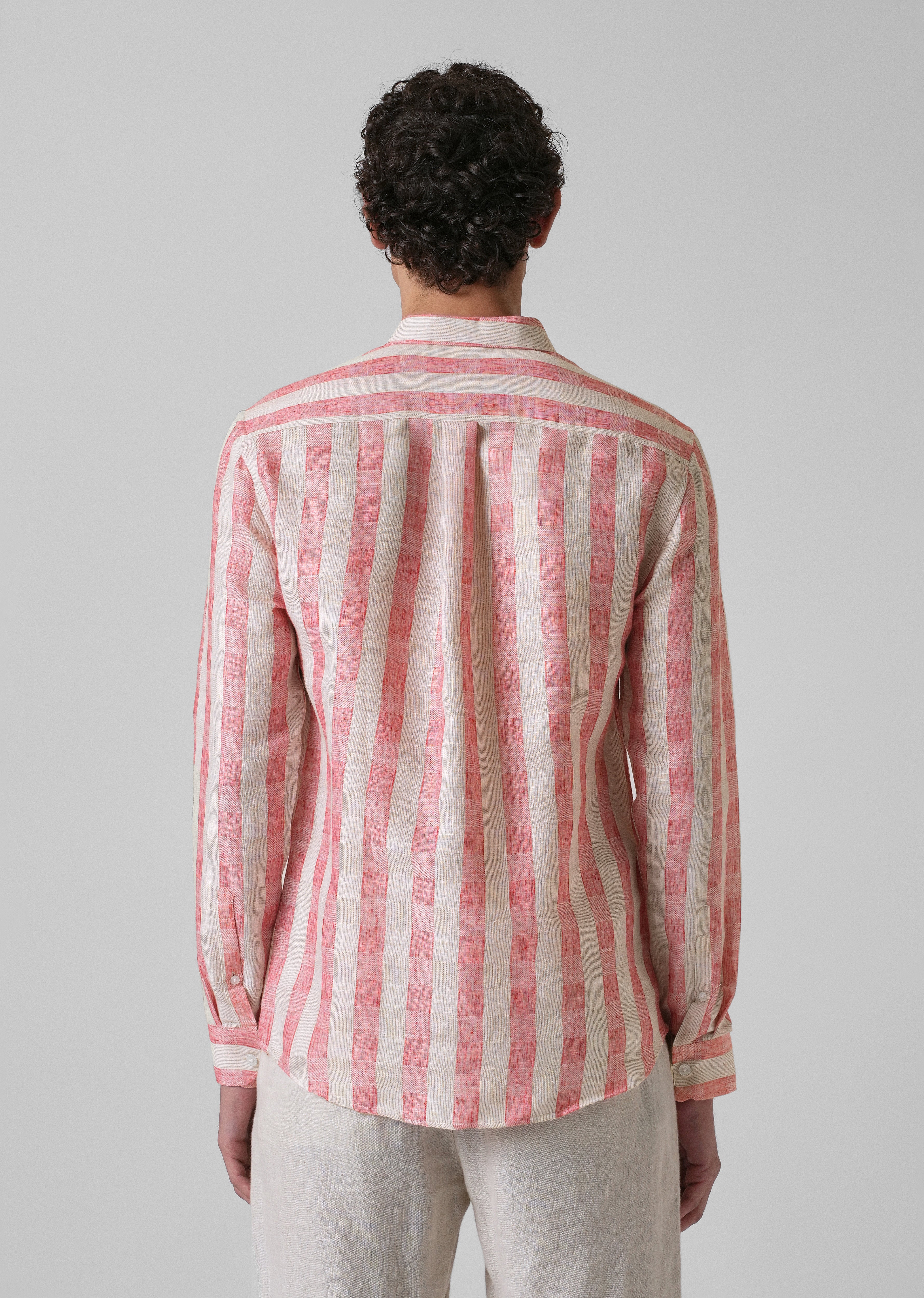 Pink Cosmos Blended Linen shirt - Image 2